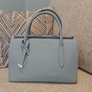 Radley London Blue Leather Tote Bag